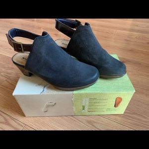 Naot Suede and Leather Slingback Bootie - Upgrade